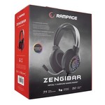 Rampage RM-K44 Zengibar gaming slušalice, USB/bežične, crna/roza, 100dB/mW, mikrofon