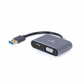 A-USB3-HDMIVGA-01 Gembird USB to HDMI + VGA display adapter