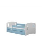 Classic decji krevet sa podnicom 90x164x65 cm belo/plavi
