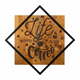 Life Begins After Coffee WalnutBlack Decorative Wooden Wall Accessory