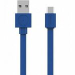 ALLOCACOC Flat USB kabl USB-C, duž.1,5m, plavi 10453BL/USBCBC
