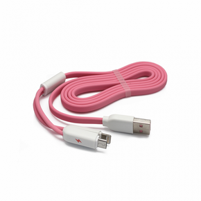 Data kabl REMAX Binary RC-025t za iPhone lightning/micro USB pink 1m