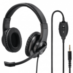 Hama HS-P350 slušalice, 3.5 mm, crna, 100dB/mW, mikrofon