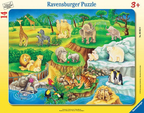 Ravensburger puzzle (slagalice)- Životinje u zoo vrtu RA06052
