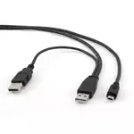 Kabl USB Gembird 2xUSB- USB-Mini 5 pin-a 1.8m M/M