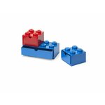 LEGO stone fioke set (3 kom): Crvena, plava