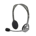 Logitech H110 slušalice, 3.5 mm, crna/siva/srebrna, 100dB/mW/38dB/mW/44dB/mW/58dB/mW, mikrofon