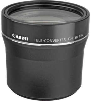 Canon TL-H58 Tele konverter Canon TL-H58 Telekonverter omogućava uvećanje od 1.5x. Produženi telefoto domet udaljene subjekte beleži brilijantno jasne. Konpatibilan je sa VIXIA HF S10 VIXIA HF S100 kamerama.