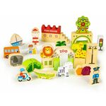 Eco Toys Drvene edukativne kocke City Zoo 120 komada HM015501