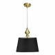 luster/visilica-PRIMA zlato viseća lampa zlatna saten 1X60 E27 crna abažur