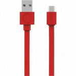 ALLOCACOC Flat USB kabl USB-C, duž.1,5m, crveni 10453RD/USBCBC