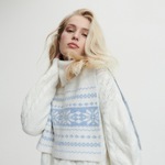 Reserved - LADIES` PONCHO plava 97% POLYESTER, 3% ELASTANE 7881O-55X