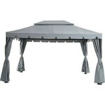 Gazebo Paviljon Royal 3 x 4 m Sa Zavesama Grey