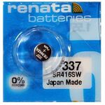 Renata baterija 337 1,55V Srebro oksid dugme baterija za SAT, Pakovanje 1kom