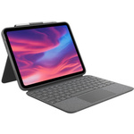 Logitech tastatura Combo Touch za iPad, siva