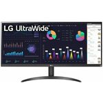 LG UltraWide 34WQ500 monitor, IPS, 34", 21:9, 2560x1080, 100Hz, USB-C, HDMI, Display port, USB