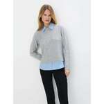 Džemper s košuljom light grey AW 2024 548BZ