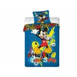 Posteljina za decu Mickey Mouse Born to Rock 160x200+70x80cm