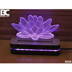 Bez brenda 3D dekorativna lampa B006 hladno bela BLACK CUT