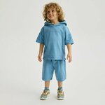 Reserved - Komplet s visokim sadržajem pamuka plava 100% COTTON 4134S-55X