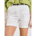 Sinsay - Pamučne kratke pantalone s kaišem - krem krem SS 2025 509CH-01X