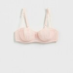 Reserved - LADIES` BRASSIERE pastelno pink 85% POLYAMIDE, 15% ELASTANE 034CO-03X