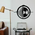Wallity My Music v3 Black Decorative Metal Wall Accessory