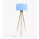 Podna lampa tronožac - BELA