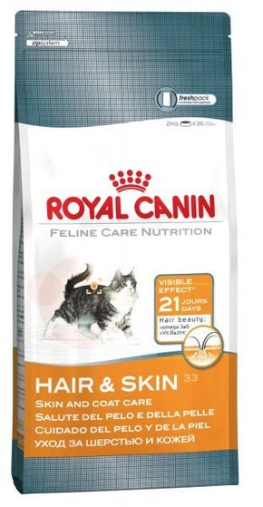 Royal Canin HAIR &amp; SKIN 33 – za divno krzno i zdravu kožu / vidljivi rezultati za 21 dan upotrebe 10kg