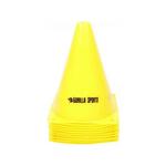 GORILLA SPORTS Set od 10 čunjeva za trening (17 cm / Žuti)
