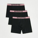 Reserved - Pakovanje od 3 para long bokserica crno 95% COTTON, 5% ELASTANE 581CS-99X