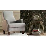 Atelier Del Sofa Kana Bergere - Light Grey Light Grey Wing Chair