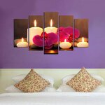 WALLXPERT dekorativna slika od 5 delova CANDLE