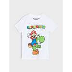 Sinsay - Majica kratkih rukava Super Mario - belo belo SS 2025 8740E-00X