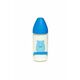 Suavinex staklena flašica za bebe 3P S tamno plavi medved, 240ml