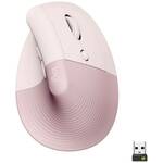 Logitech Lift Vertical Ergonomic Mouse - Rose