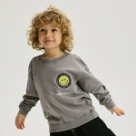 Reserved - SmileyWorld® majica dugih rukava tamno siva 100% COTTON 193CJ-90X