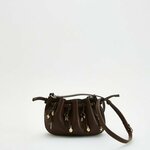 Reserved - LADIES` HANDBAG braon 100% POLYURETHANE 424CN-88X