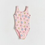 Reserved - GIRLS` SWIMMING SUIT prljavo roze 95% POLYESTER, 5% ELASTANE 720EB-39X