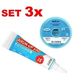 AiXun BIG Set 3X Flux za Lemljenje 3X Wick za Ciscenj AiXun