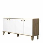 Hanah Home Sumer H3020 Hrast Bela Konzola
