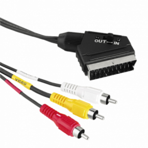 Hama adapter kabl Scart na 3xRCA (činč) m/m 1.5m - 43178