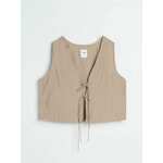 Sinsay - Prsluk sa viskozom - kafa kafa SS 2025 439EP-84X