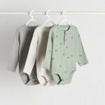 Reserved - Pakovanje od 3 pamučna bodija svetlo siva 100% COTTON 433BF-09X