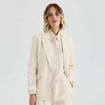 Reserved - Sako s visokim sadržajem lana bež 55% LINEN, 45% VISCOSE YS761-08X
