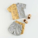 Reserved - Komplet s visokim sadržajem pamuka oker 100% COTTON 530CJ-18X