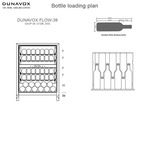 Dunavox DAUF-39.119DB.TO vitrina za vino, 39 flaša, 2 temperaturne zone