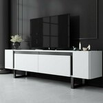HANAH HOME TV polica Yildiz White Black
