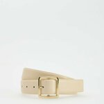 Reserved - Kaiš s kopčom krem 100% POLYURETHANE 631CO-01X