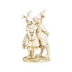 DekorDom Uskršnja dekoracija Rabbits Poly white 16cm 10035397